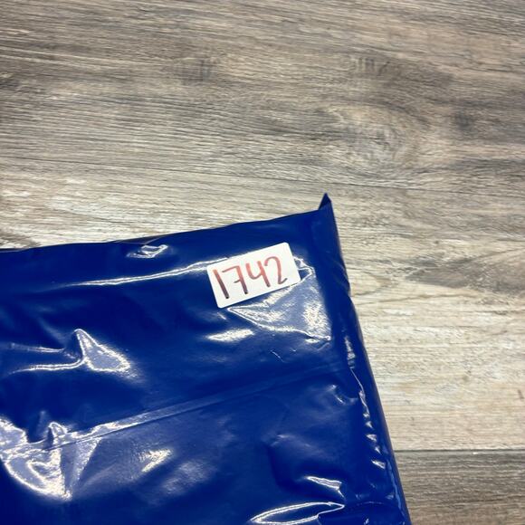 Carbon2Cobalt Blue White Micro Dot Mens L Preppy Long Sleeve Button Down Shirt - Picture 8 of 9